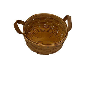 1987 Longaberger Button Basket 7"RD x 3"H